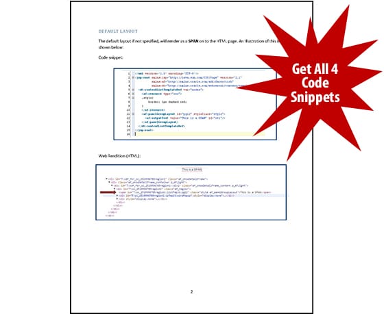 ADF Code Snippets