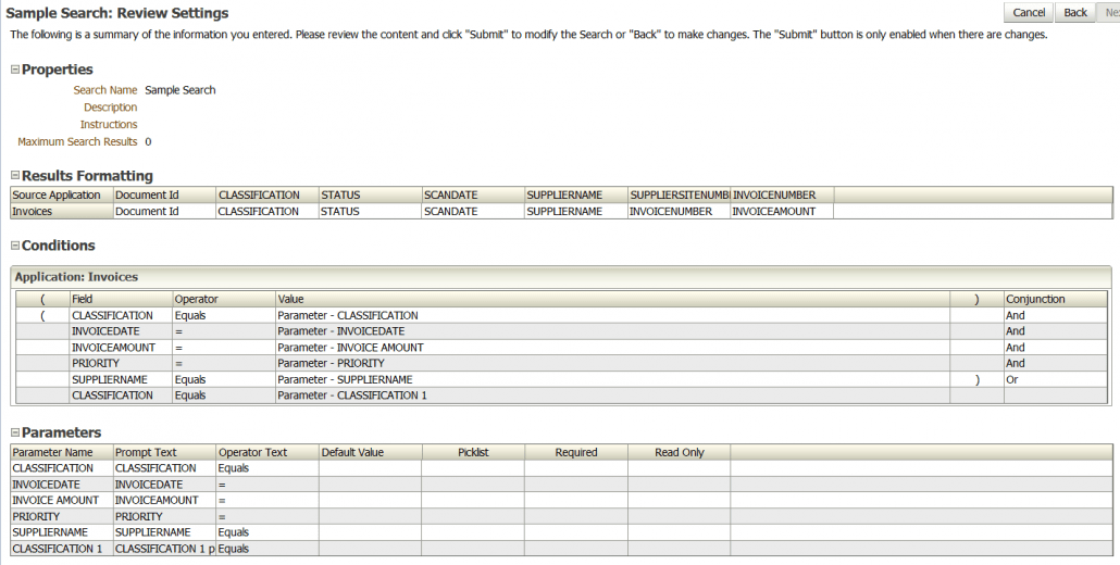 Creating a WCI Saved Search