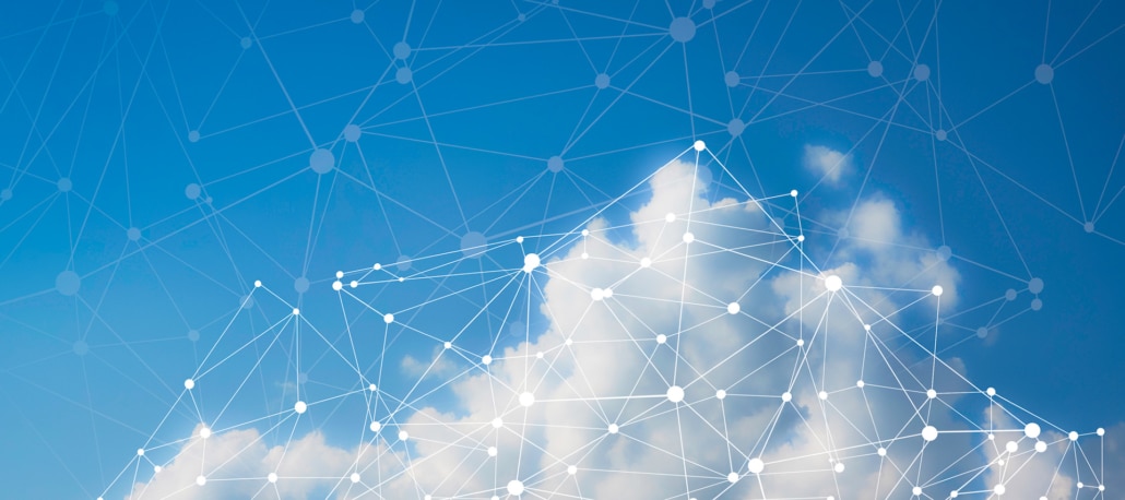 Abstract concept of intelligent cloud-based document processing.