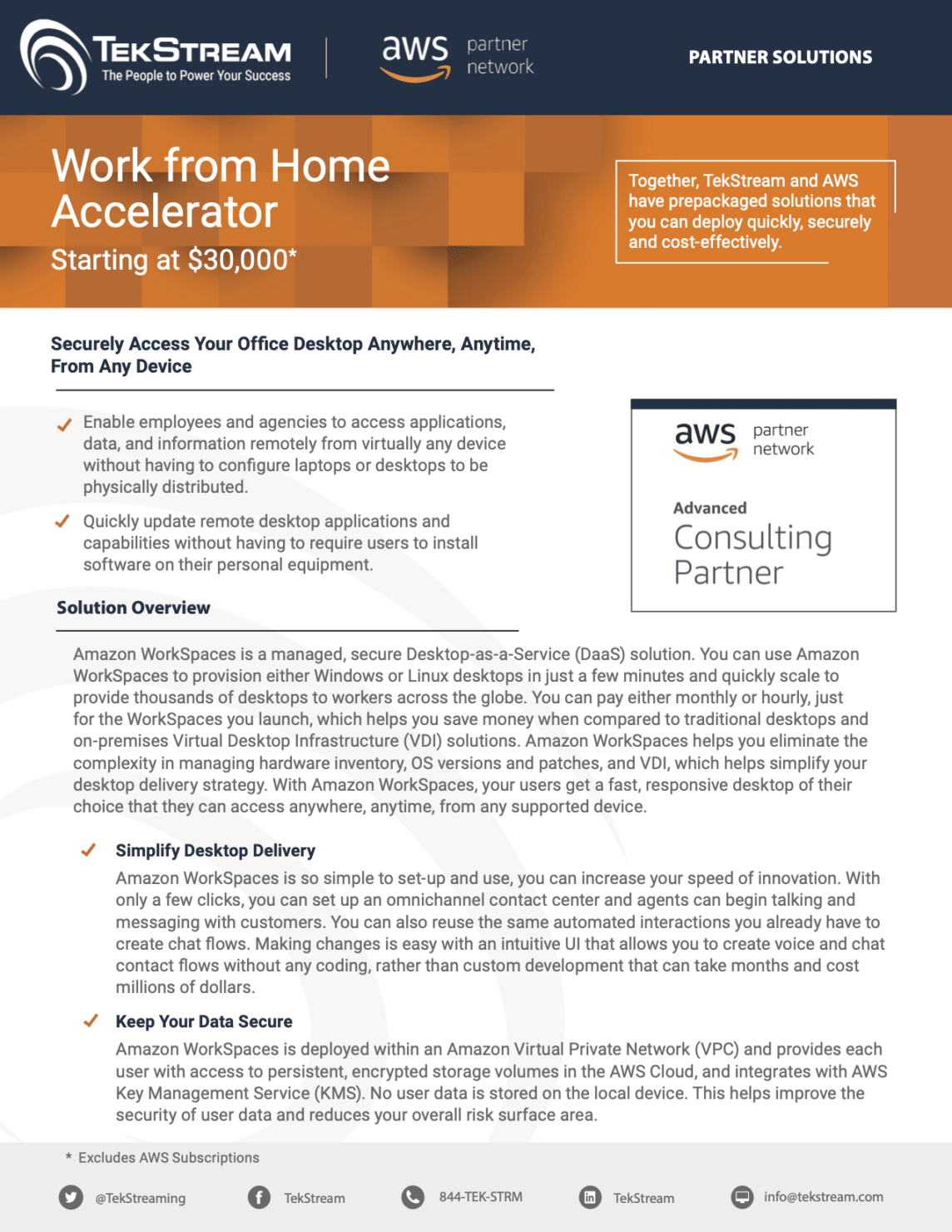 AWS Work From Home Accelerator