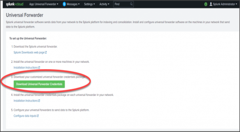 Splunk Guide: Forwarding Data to the Cloud