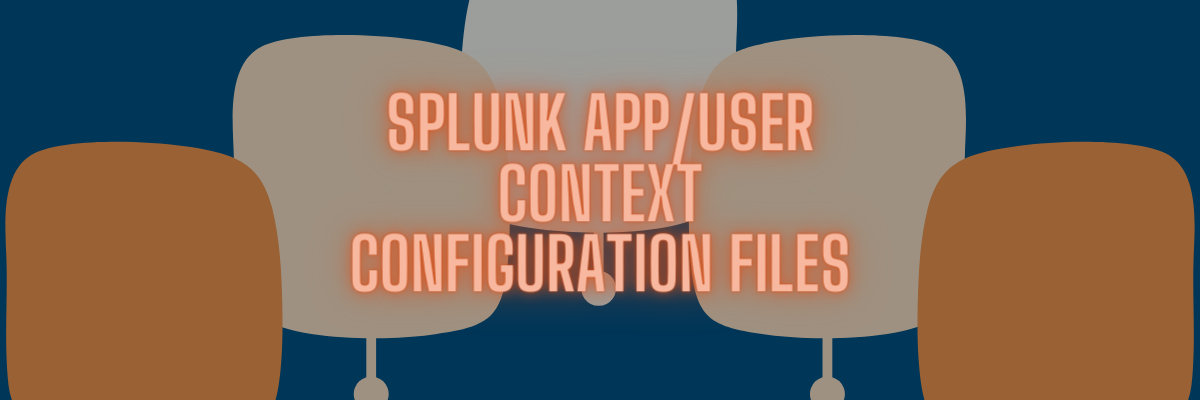 Splunk App/User Context Configuration Files
