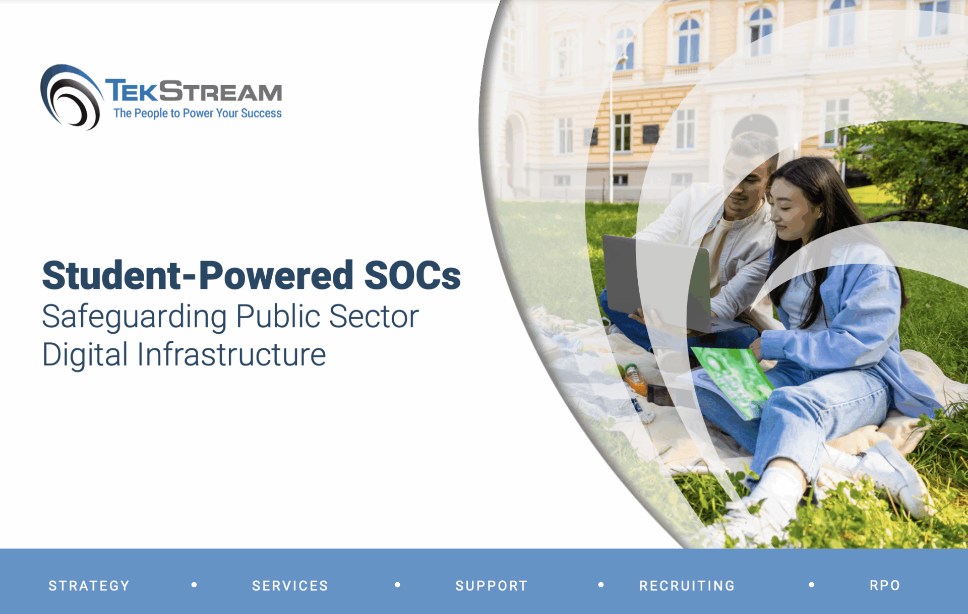 TekStream guide thumbnail titled Student-Powered SOCs Safeguarding Public Sector Digital Infrastructure.