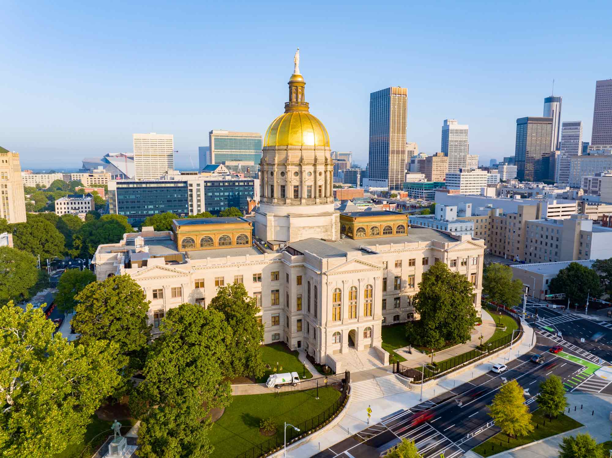 View of Atlanta government building.