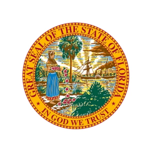 Great Seal of the State of Florida highlighting participation in the cloud adoption journey.
