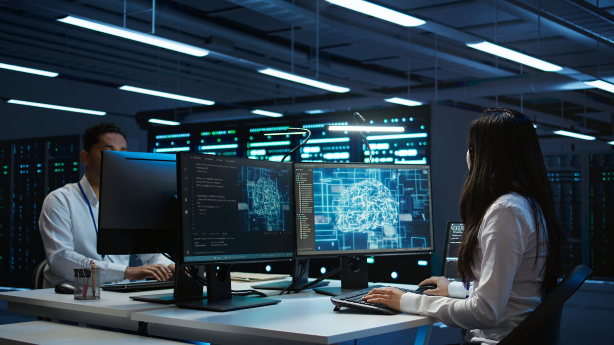 Security operations team monitoring cyber threats and enterprise infrastructure in real time.