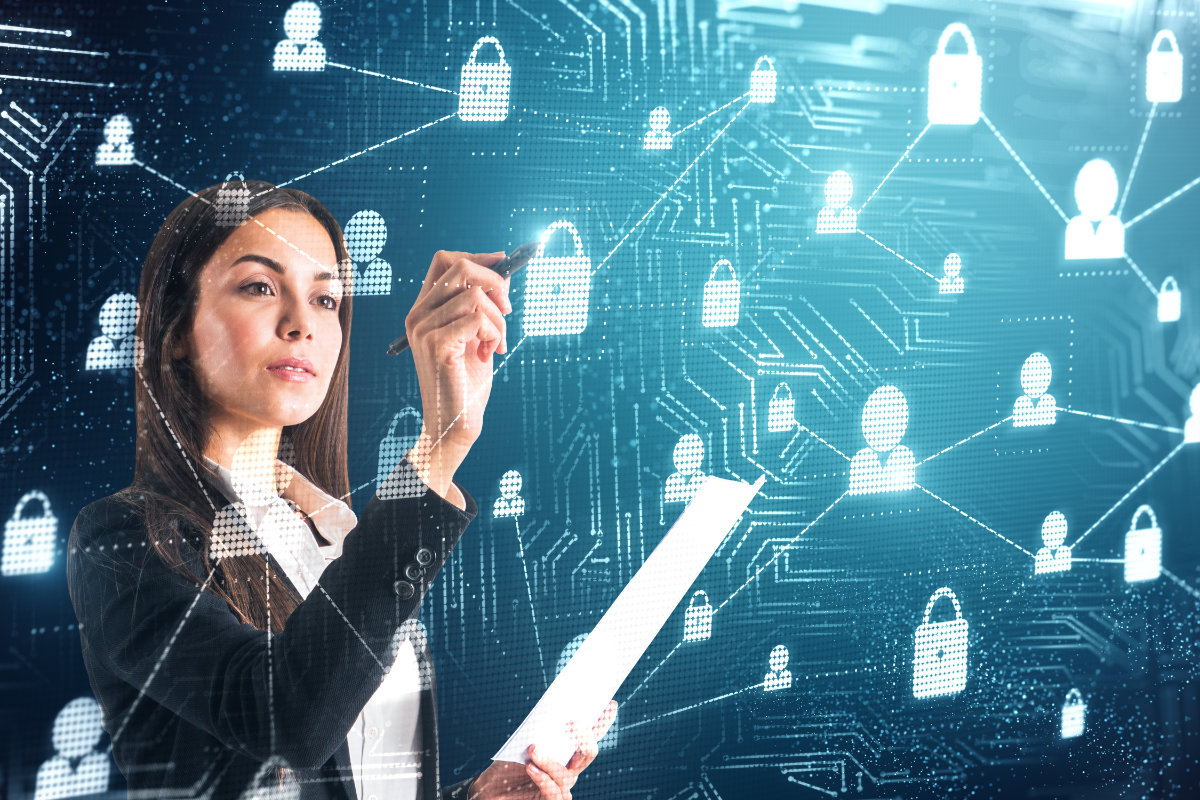 Identity governance and access control framework securing user identities across connected systems.